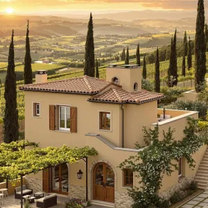 Golden Hour Haven: A Tuscan Cottage Retreat Under The Sun
