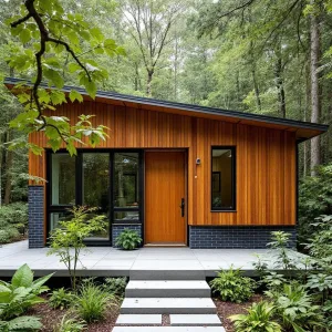 Retro Cabin Oasis Among the Trees
