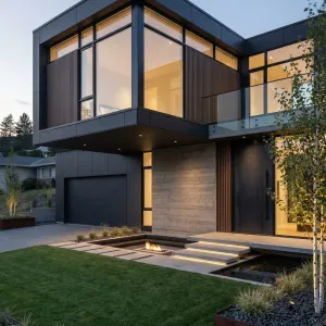 Twilight Ledge Glass Courtyard Villa