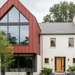 A Whimsical Harmony of Brick and Glass