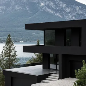 Matte Black Exterior With Glossy Black Trims