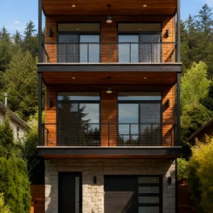 Cedar-and-Steel Urban Treehouse