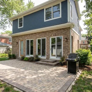 Backyard Brick Terrace For Everyday Living