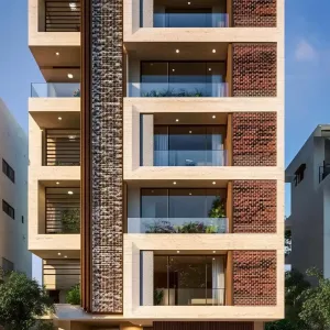 Modern Marvel: A Dance of Bricks and Beams