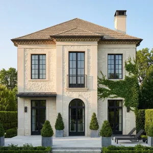 Sculpted Stone French Garden Manor