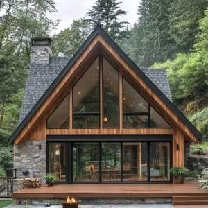 A-Frame Haven in the Woods