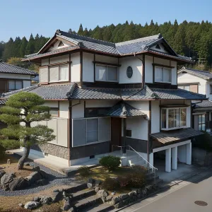 Slate-Eaved Village Ridge House