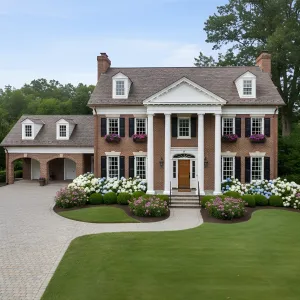 Colonial Brick Grandeur with Carriage Wing