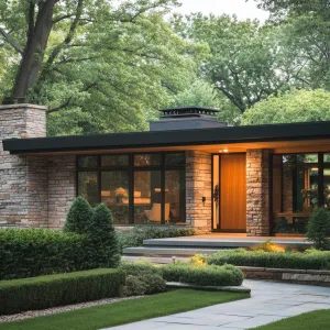 Mid-Century Woodland Stone Symphony