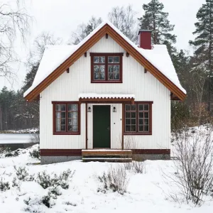 Gnome-Sized Wonderland in Snowy Silence