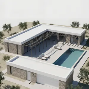 Desert Courtyard Pool Pavilion