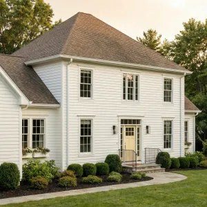 Soft Gold Door Garden Colonial