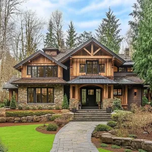 A Rustic Retreat with a Stone Smile