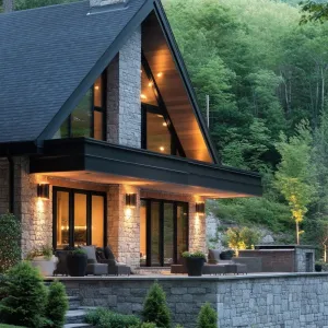 Rustic Elegance: The Stone Sanctuary