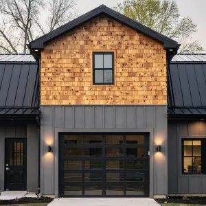 Urban Cedar Loft Over Glass Garage