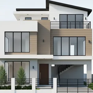Modern Three-Floor Architectural Elegance