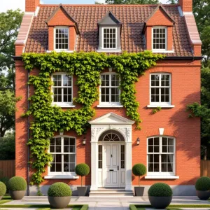 Redbrick Dream with Verdant Tresses