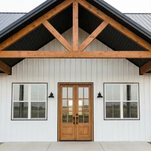 Truss-Framed Entry Barnhouse