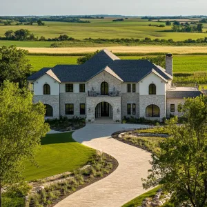 Curvy Driveway to Rustic Elegance