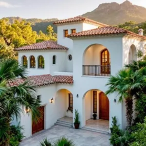 Whimsical Mexican Villa with Mountain Charm