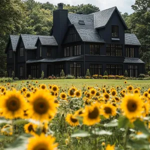 Preview of Sunflower Surrounded Serenity: A Manor House Delight