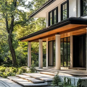 Geometric Shapes Combined With Classic Columns