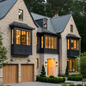 Marvelous Brick Fortress with Illuminated Charm