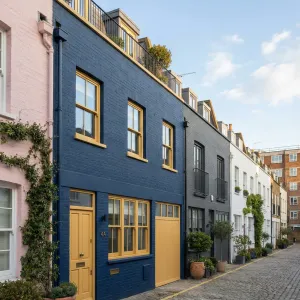 Navy Mews Townhouse Color Pop