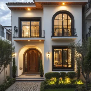 Sunset Glow: The Archway Abode