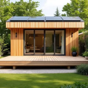 Tiny Timber Oasis with Solar Charm