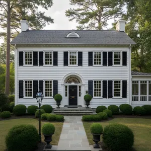 Timeless Fanlight Colonial Elegance