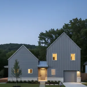 Steel Gable Meadow Dwelling
