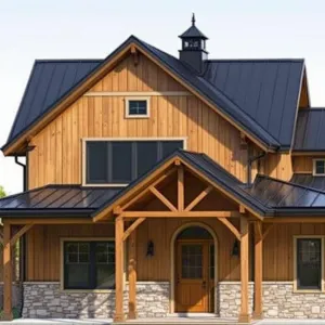 Rustic Retreat Beneath the Blue