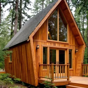 Rustic Triangle Treehouse Delight