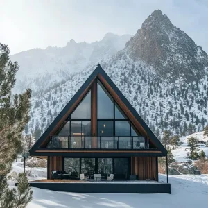 A-frame Cabins With Floor-to-ceiling Windows