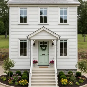 Adorable Abode with a Minty Door