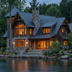 Twilight Timber Retreat By The Lake