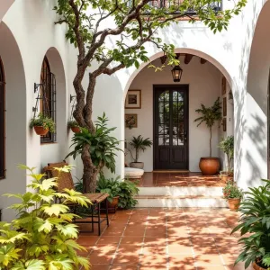 Arched Elegance Under Sunlit Foliage
