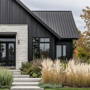Sleek Black Beauty with Subtle Stone Accents