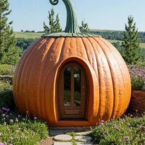 Pumpkin Patch Pavilion: A Squash-tastic Abode