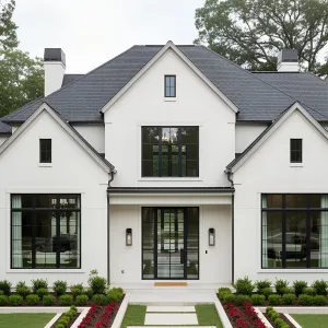 Architectural Whimsy in White and Windowpanes