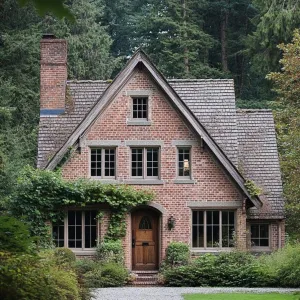 Rustic Brick Bungalow Amidst Pines