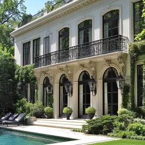Elegant Poolside Aristocrat