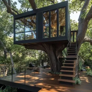 Modern Tree House Haven