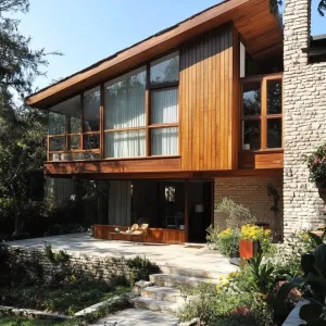 Woodland Whisperer: Timber and Stone Harmony