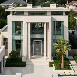 Modern Mansion: Glass, Grass, and Grandeur