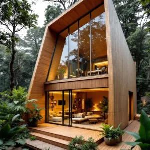 Bamboo Oasis in the Woods