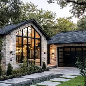 A Cozy Stone Haven Among Trees