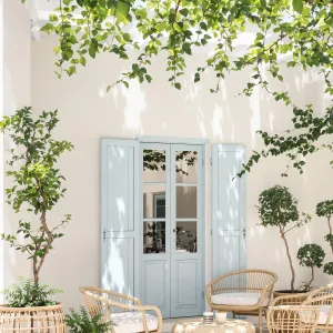 Charming Courtyard With Lemon Leaves