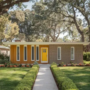 Cheerful Retro Abode in the Woods